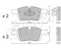Sada brzdovch destiek CIFAM ‐ CFM 822-1188-0