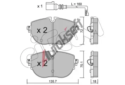 CIFAM Sada brzdov�ch desti�ek CFM 822-1321-0, 822-1321-0