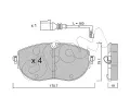 CIFAM Sada brzdovch destiek ‐ CFM 822-1322-0
