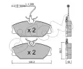 Sada brzdovch destiek CIFAM ‐ CFM 822-142-0