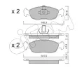 CIFAM Sada brzdovch destiek ‐ CFM 822-156-1