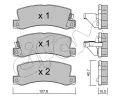 CIFAM Sada brzdovch destiek ‐ CFM 822-161-0