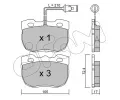 CIFAM Sada brzdovch destiek ‐ CFM 822-177-0