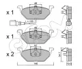 Sada brzdovch destiek CIFAM ‐ CFM 822-211-2