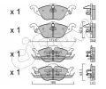 CIFAM Sada brzdovch destiek ‐ CFM 822-257-0
