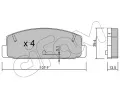 CIFAM Sada brzdovch destiek ‐ CFM 822-302-0
