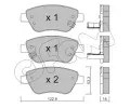 CIFAM Sada brzdovch destiek ‐ CFM 822-321-4