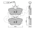 Sada brzdovch destiek CIFAM ‐ CFM 822-346-2