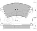 Sada brzdovch destiek CIFAM ‐ CFM 822-349-0