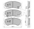 Sada brzdovch destiek CIFAM ‐ CFM 822-357-1
