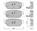 Sada brzdovch destiek CIFAM ‐ CFM 822-396-0
