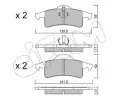 Sada brzdovch destiek CIFAM ‐ CFM 822-526-0