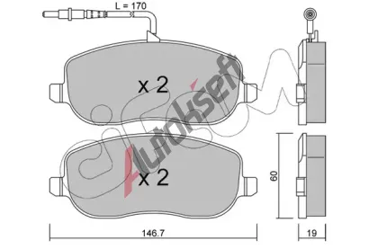 CIFAM Sada brzdovch destiek CFM 822-530-0, 822-530-0