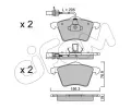 CIFAM Sada brzdovch destiek ‐ CFM 822-550-1
