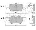 Sada brzdovch destiek CIFAM ‐ CFM 822-568-1