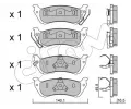 CIFAM Sada brzdovch destiek ‐ CFM 822-570-0