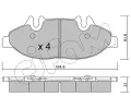 CIFAM Sada brzdovch destiek ‐ CFM 822-575-0