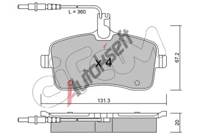 CIFAM Sada brzdových destiček CFM 822-600-0, 822-600-0  CIFAM Sada brzdových destiček CFM 822-600-0, 822-600-0