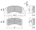 Sada brzdovch destiek CIFAM ‐ CFM 822-605-0