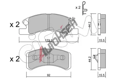CIFAM Sada brzdovch destiek CFM 822-605-0, 822-605-0