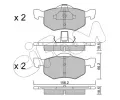 Sada brzdovch destiek CIFAM ‐ CFM 822-609-0