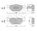 CIFAM Sada brzdových destiček ‐ CFM 822-642-0  CIFAM Sada brzdových destiček ‐ CFM 822-642-0