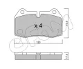 Sada brzdovch destiek CIFAM ‐ CFM 822-645-0