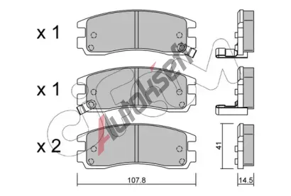 CIFAM Sada brzdov�ch desti�ek CFM 822-697-0, 822-697-0