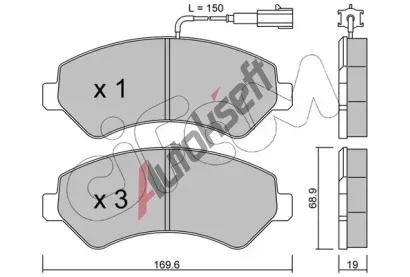 CIFAM Sada brzdovch destiek CFM 822-709-0, 822-709-0