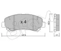 CIFAM Sada brzdovch destiek ‐ CFM 822-792-0