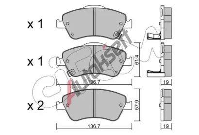 CIFAM Sada brzdovch destiek CFM 822-794-0, 822-794-0