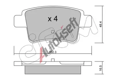CIFAM Sada brzdovch destiek CFM 822-801-0, 822-801-0