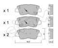 CIFAM Sada brzdovch destiek ‐ CFM 822-886-1