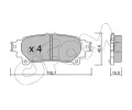 Sada brzdovch destiek CIFAM ‐ CFM 822-939-0