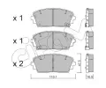 Sada brzdovch destiek CIFAM ‐ CFM 822-941-0