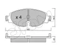 CIFAM Sada brzdov�ch desti�ek&nbsp;&dash;&nbsp;CFM 822-950-0
