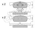 Sada brzdovch destiek CIFAM ‐ CFM 822-975-0