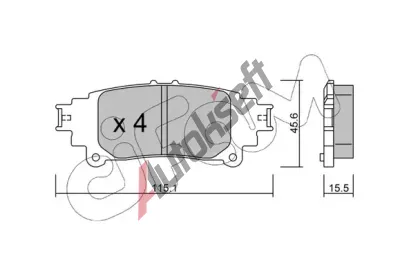 CIFAM Sada brzdovch destiek CFM 822-977-0, 822-977-0