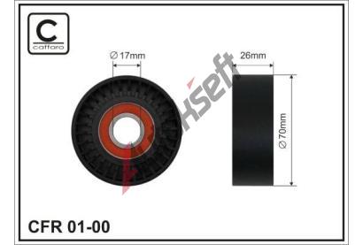 CAFFARO Napnac kladka drkovho klnovho emenu CFR 01-00, 01-00