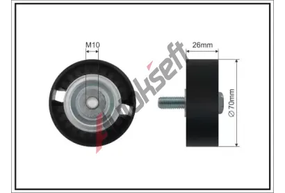 CAFFARO Vratn� / vodic� kladka dr�kov�ho kl�nov�ho �emenu CFR 01-38 SC, 01-38 SC