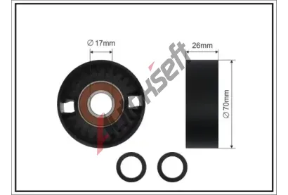 CAFFARO Nap�nac� kladka dr�kov�ho kl�nov�ho �emenu CFR 01-85 SC, 01-85 SC