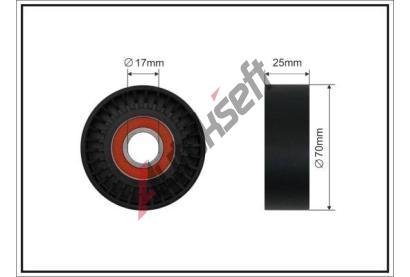 CAFFARO Napínací kladka drážkového klínového řemenu CFR 01-99, 01-99 CAFFARO Napínací kladka drážkového klínového řemenu CFR 01-99, 01-99