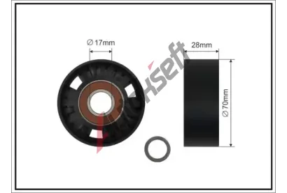 CAFFARO Vratn� / vodic� kladka dr�kov�ho kl�nov�ho �emenu CFR 11-92 SC, 11-92 SC