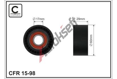 CAFFARO Nap�nac� kladka dr�kov�ho kl�nov�ho �emenu CFR 15-98, 15-98