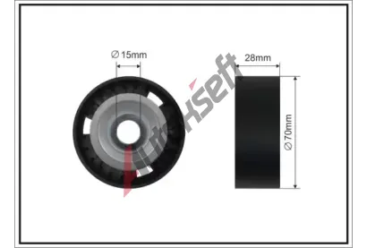 CAFFARO Nap�nac� kladka dr�kov�ho kl�nov�ho �emenu CFR 180-87 SC, 180-87 SC