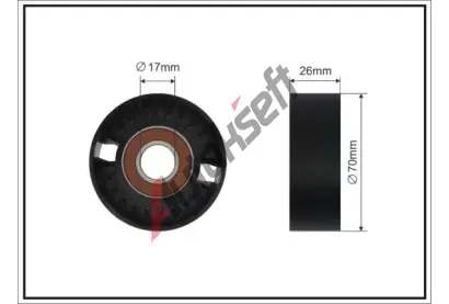 CAFFARO Nap�nac� kladka dr�kov�ho kl�nov�ho �emenu CFR 192-00 SC, 192-00 SC