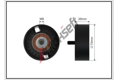 CAFFARO Nap�nac� kladka dr�kov�ho kl�nov�ho �emenu CFR 199-97 SC, 199-97 SC