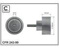 Vratn / vodic kladka drkovho klnovho emenu CAFFARO ‐ CFR 243-99