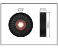 Vratn� / vodic� kladka dr�kov�ho kl�nov�ho �emenu&nbsp;CAFFARO&nbsp;&dash;&nbsp;CFR 250-00