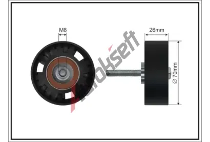 CAFFARO Vratná / vodicí kladka drážkového klínového řemenu CFR 264-03 SC, 264-03 SC CAFFARO Vratná / vodicí kladka drážkového klínového řemenu CFR 264-03 SC, 264-03 SC